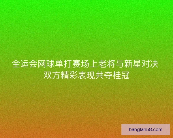 全运会网球单打赛场上老将与新星对决 双方精彩表现共夺桂冠